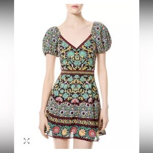 Alice + Olivia Multicolor Floral Mini Dress